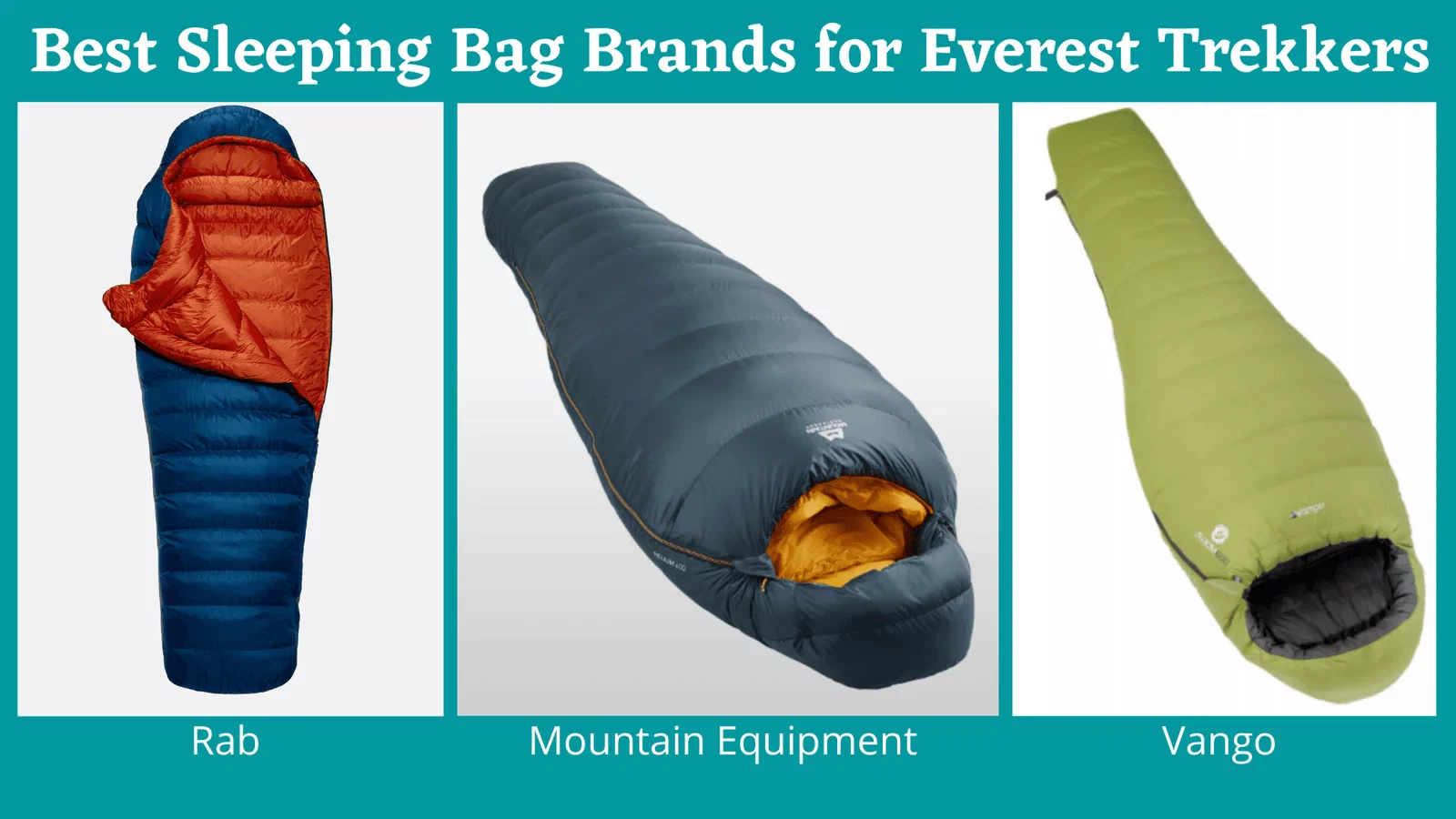 best sleeping bag for everest base camp trek